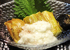 冷し焼茄子のとろろ(徳利) 冷し焼茄子のとろろ(徳利)